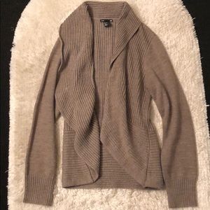 H&M basic long knit draped cardigan